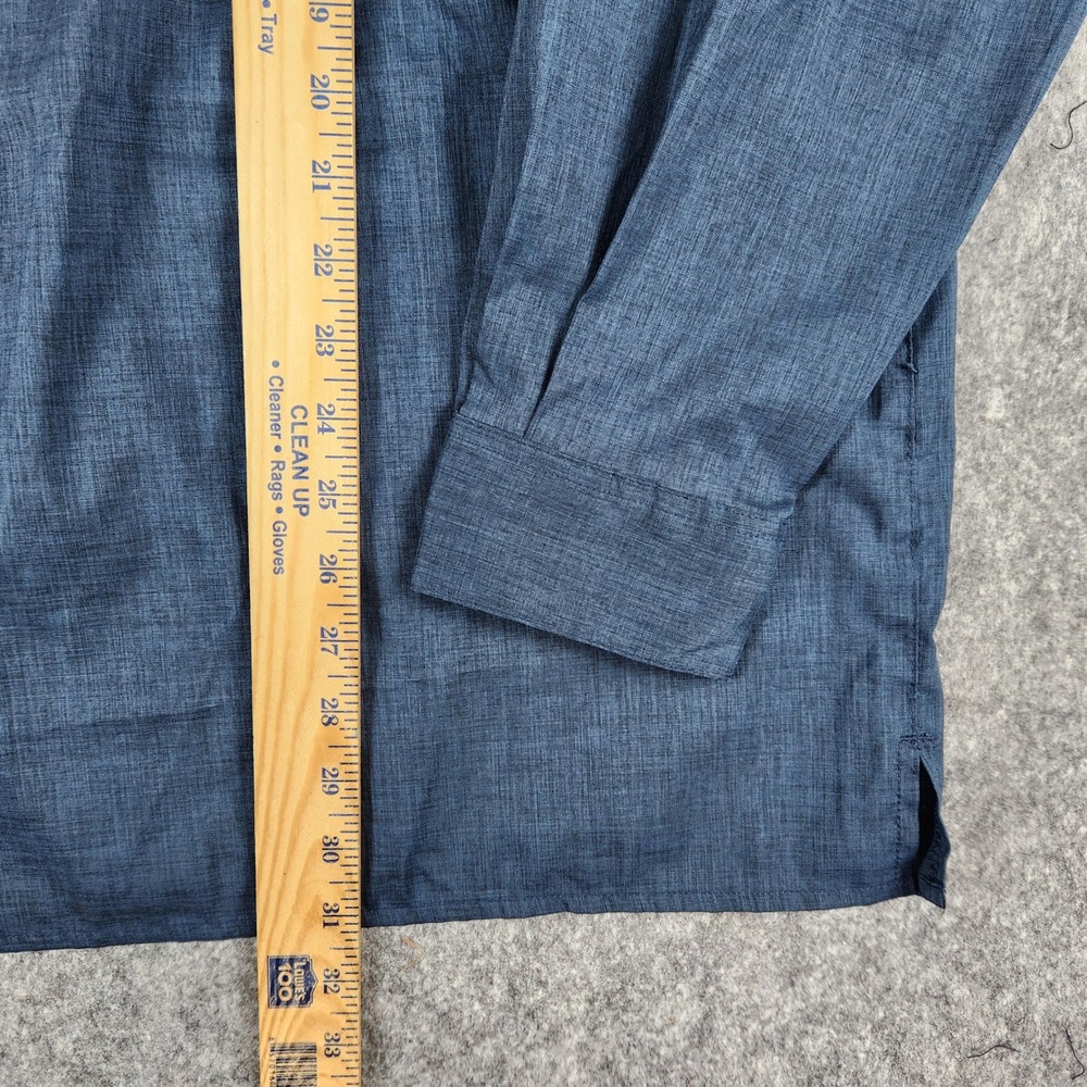 Magellan Gear Fishing Shirt Men L Blue Long Sleeve Ventilated Hiking Outdoor - Picture 14 of 16